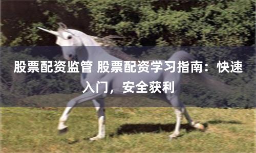 股票配资监管 股票配资学习指南：快速入门，安全获利