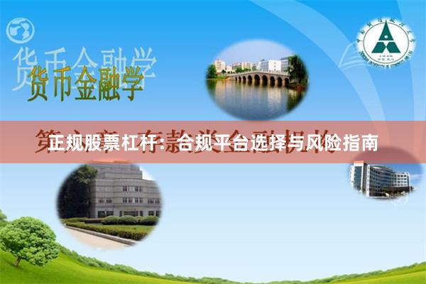 正规股票杠杆:合规平台选择与风险指南